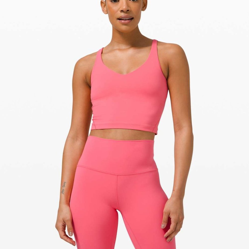 nwt lululemon align tank guava pink size 12